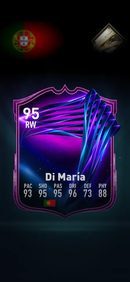 A 95-rated walkout card revealed from a DEXFUT pack